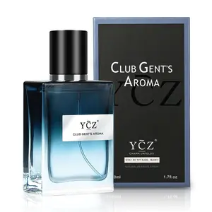 YCZ Club Gent's Aroma Eau de Parfum 1.7oz - Long Lasting Nightclub Essential with Aldehydes Lemon Mint Citrus Musk Amber for Captivating Oud Body Scent Aromatic Woody Fragrance Bergamot Orchid Musk#Summervibes