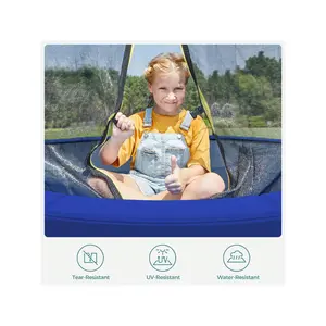 Sports season  SONGMICS Replacement Trampoline Safety Pad Mat 14 Ft 168 Inches Removable Spring Cover UV Tear Resistant Edge Protection Standard Size Cobalt Blue Strength training
