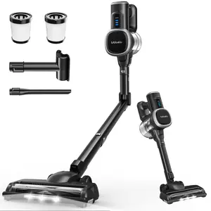 【2026 New Arrivals】 MIUZZY 206 Cordless Vacuum Cleaners for Home, 6-in-1/47Min/250W 24kPa Foldable Powerful Suction, Self-Standing Cordless Stick Vacuum Cleaner, Lightweight Anti-Tangle Rechargeable Vacuum for Floor/Carpet/Pet Hair/Car