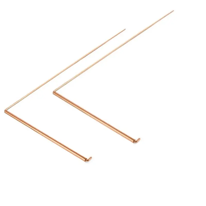 99.9% Pure Copper Water Detection Rods, 2-Pack Precise Divination Tools, Ghost Hunting Equipment, Soul and Gold Detector, Witchcraft Accessories