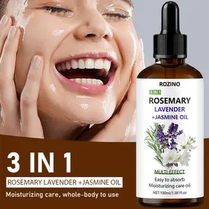 100ml Rosemary, Lavender + Jasmine 3 in 1 Oil, Multi - effect, Easy to Absorb, Moisturizing Care Oil, Nourishes and Cares for Hair and Other Parts