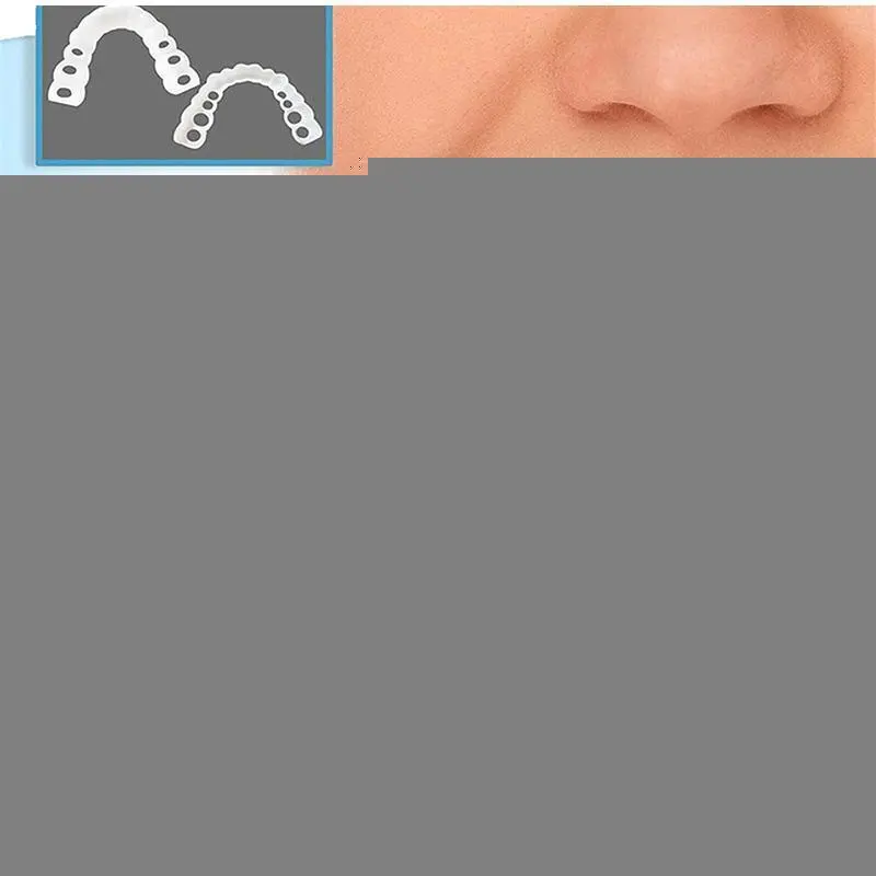 Adjustable Denture Teeth Set Perfect Fit Teeth Whitening Snap On Silicone Portable Denture Braces Decorate Gaps Smile Veneers