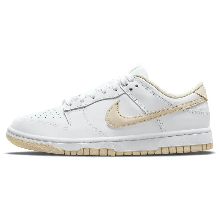 Nike Dunk Low White Pearl' Durable Non-slip Skate Shoes Women's DD1503-110