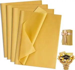 160 Sheets Gold Tissue Paper for Gift Bags 20 X 14 Inches Gift Tissue Paper Bulk for Graduation Crafts Weddings Birthday Party Decorations