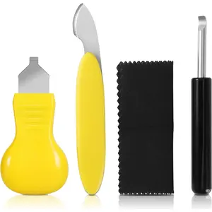 4 PCS Professional Watch Back Removal Tool，Pry Back Case Opener， Battery Replacement Set, Watch Repair Kits