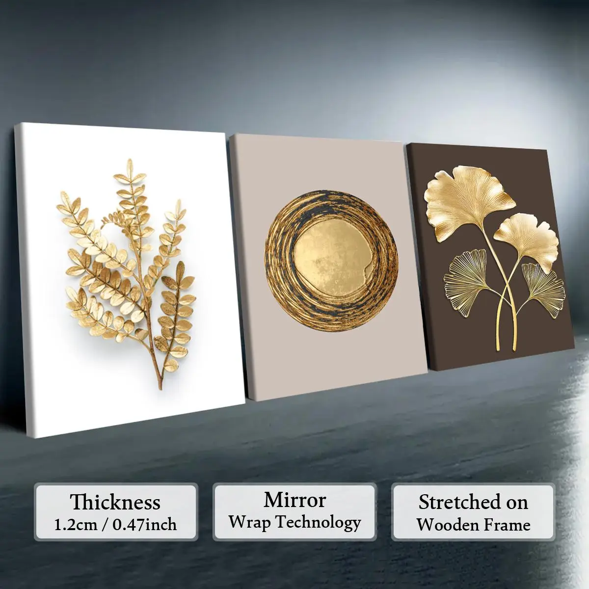 Golden Leaves & Round