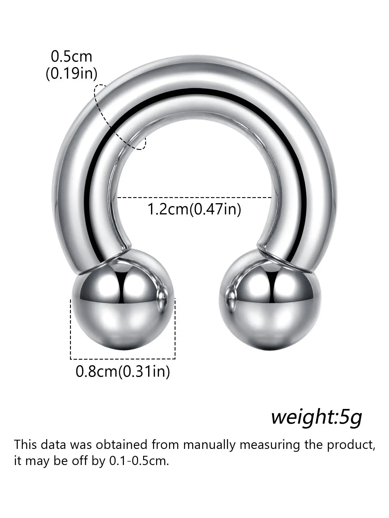 Stainless Steel Nose Ring, Spiral Nose Ring, Nose Septum Ring, Nose Hoop, Ear Bone Stud, Nose Rings Hoops, Multifunctional Body Piercing Jewelry for Men and Women, Fashion Accessories for Daily Wear