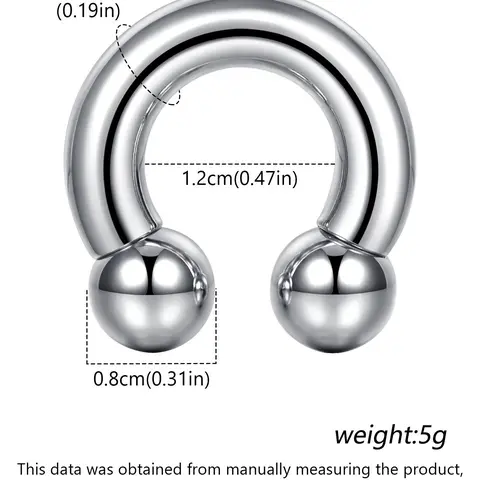 Stainless Steel Nose Ring, Spiral Nose Ring, Nose Septum Ring, Nose Hoop, Ear Bone Stud, Nose Rings Hoops, Multifunctional Body Piercing Jewelry for Men and Women, Fashion Accessories for Daily Wear