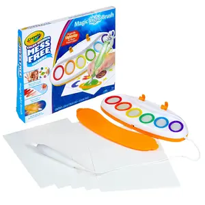 DKD Magic Light Brush Mess-Free Coloring Set for Kids, Light-Up Painting Brush with Color Board, Creative Drawing Toy for Toddlers Ages 3+ Halloween gifts