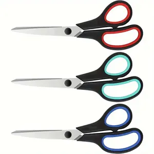 Ultra sharp 8.5-inch multi-purpose scissors with comfortable grip - heavy-duty, 2.5mm thick blade, used for sewing, handicrafts, and office use Cutting Supplies Cardboard Cutter