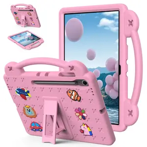 Cartoon Kids Case for Samsung Galaxy Tab S10 FE Plus 13.1 Inch Tablet - Cute Shockproof EVA Protective Cover with Stand, Fun & Durable Children's Tablet Cover, Tablet Accessories