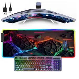 29rgb Cool Mechanical Style Mouse Pad, Large Size, Colorful Office & Gaming Mouse Pad, Non-Slip Rubber, Washable Desk Protector, Ideal Gift, Gaming Mousepad
