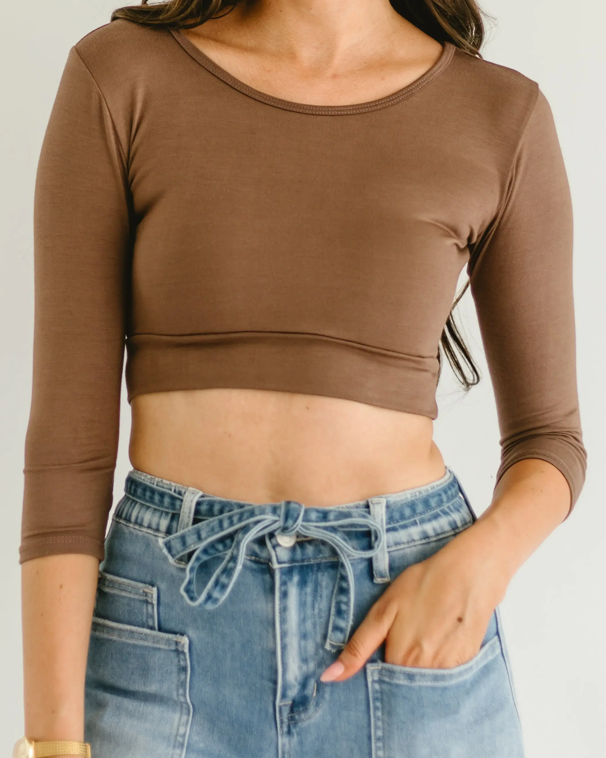 Women's Casual Classic 3/4 Sleeve T-Shirt, Versatile Everyday Top