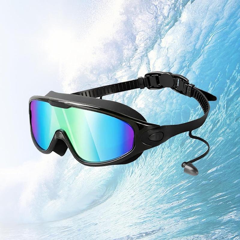 Swim Goggles , Wide View Anti Fog&UV Swimming Goggles for Audlt, No Leaking Swim Glasses for Men Women Kids