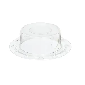 Deluxe Comfort Deep Water Bath Drain Stopper - Bottomless Bath Overflow Drain Cover - 100% PVC Vinyl - Drain Stopper, Clear