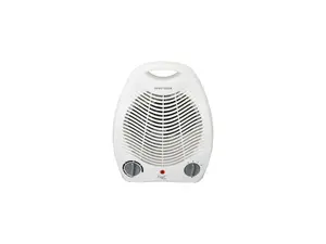 Vie Air VA-207C 2-Settings White Office Fan Heater With Adjustable Thermostat