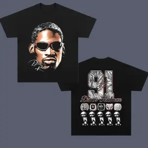 Silver Head Rodman Vintage Tee, Dennis Rodman 2-Sided T-Shirt, Unisex Basketball Shirt, Graphic Tees, Sweatshirt Menswear Womenswear Streetwear