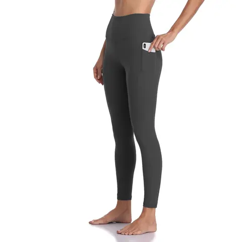 Colorfulkoala Women's Soft Essential High-Waisted Fitted Leggings with Pockets - Tummy Control Yoga Pants for Back to School, First Day of School Outfits