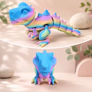 12-Inch Rainbow Articulated Dino Figure
