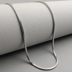 Elegant Silver Snake Chain Necklace – Timeless Style for Every Occasion