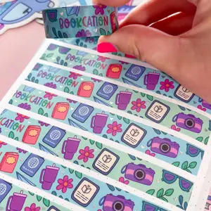 Holo Foil Bookcation Washi Tape (15mm)