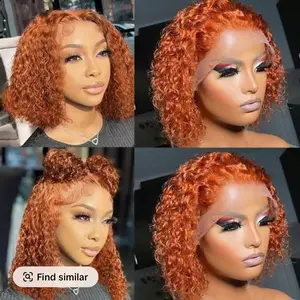 NICMISS 4x4 HD Clear Glueless Heat Resistant Wig Human Natural Color Spiral Asteria Hair Bundles Extensions Lace Closure Pre-Plucked Pre-Cut Deep Wave Afro Curly Highlight Bouncy Curl Wig