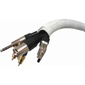 1.5 inch SNAKESKIN Wire & Cable Cover - White - 25 feet