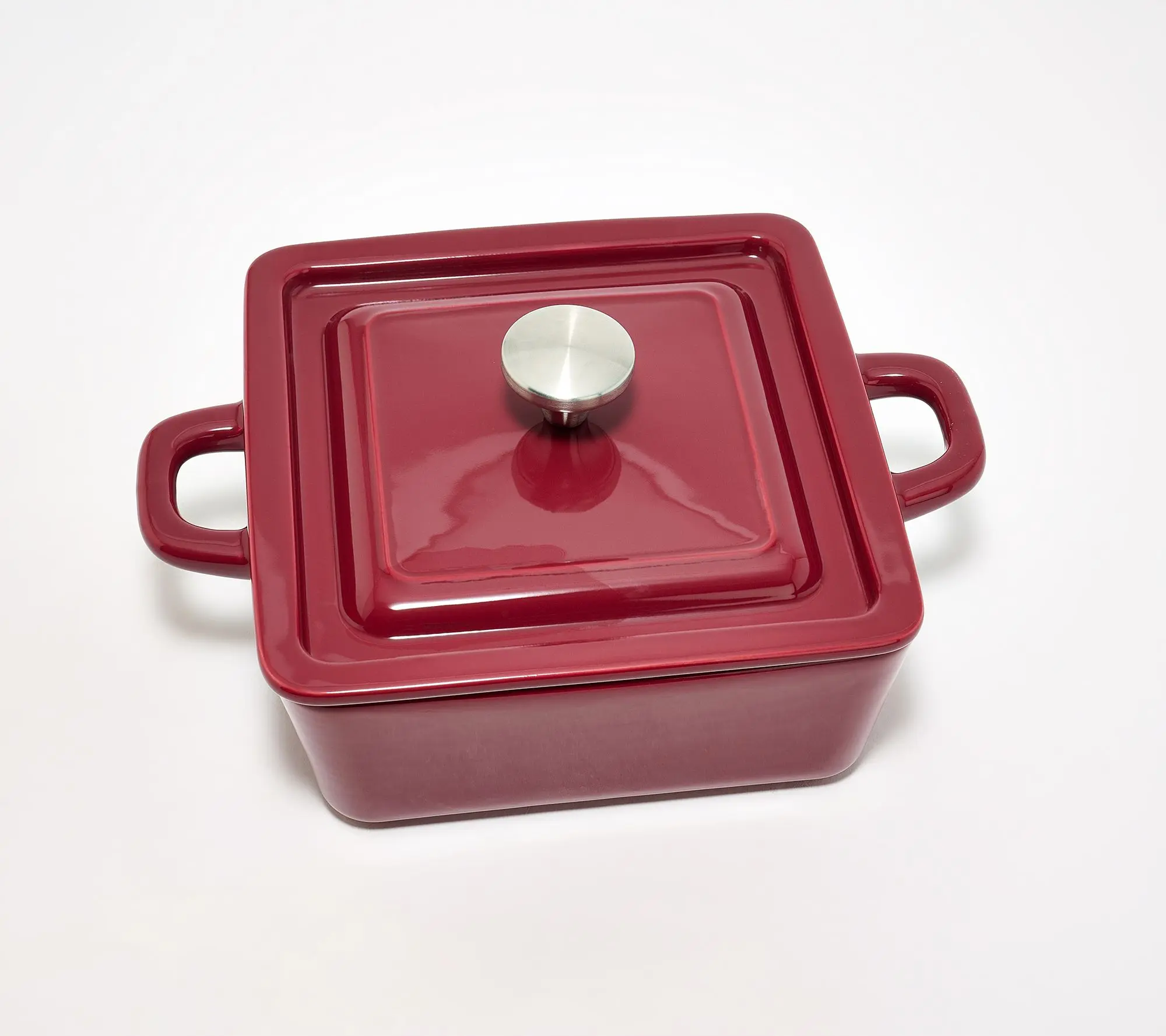 Technique 8"x8" Enameled Stoneware Baker w/ Lid