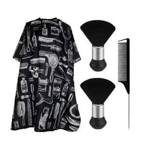 Hairdresser Kit with Barber Cape Neck Dusters Tail Comb for Precision Styling and Comfort