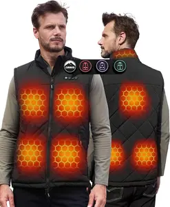 ARRIS 12V Heated Vest Quilted Design Adjustable for Men & Women