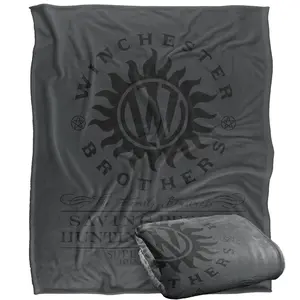 Supernatural Winchester Anti-Possession Silky Touch Ultra Soft Blanket 50" x 60" Durable Bedspread