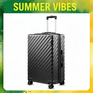 LUGGEX 24/28 Inch Luggage with Spinner Wheels, Expandable Hardside Checked Suitcase, TSA Lock, Perfect for Travel & Business summervibes EX-Core outdoorfun