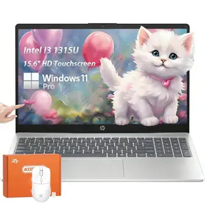 HP 15.6" Touchscreen Laptop, Intel 13th Core i3-1315U(Up to 4.5GHz), Intel UHD Graphics, 32GB RAM, 2TB SSD, Copilot, Long Battery Life, Wi-Fi 6E, Windows 11 Pro, W/Accessories