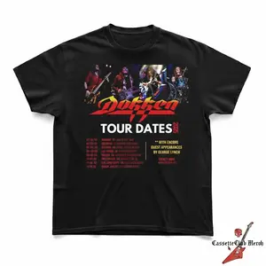 [SALE UP TO 40%] NEW DOKKEN Band TOUR Dates 2025 Poster T-shirt Black All Size S-5XL AC3084, Unisex Shirt Made Using 100% US Cotton, Design & Printed In The USA