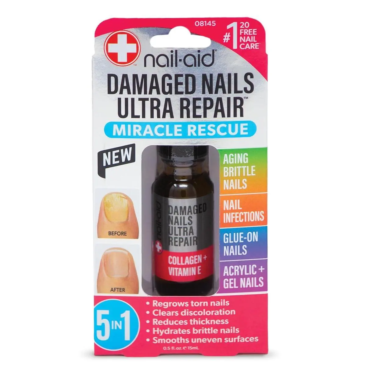 5-in-1 Damaged Nails Multi-Repair for Fingernails or Toenails