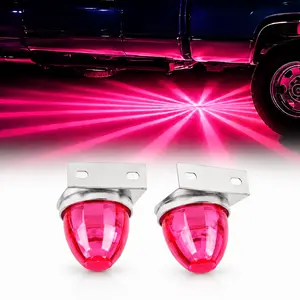 Semi Truck Clearance Marker Lights, Watermelon LED Side Lamps with Strobe & Constant Modes for Trailer Lorry Bus Pickup