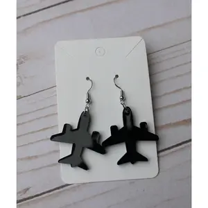 Airplane Dangle Earrings Aircraft Earrings