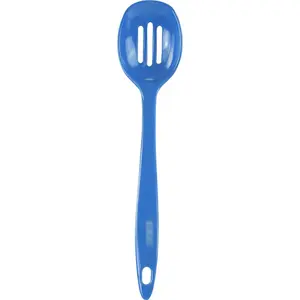 212 MAIN Melamine Slotted Spoon - Melamine Material, Azure Color, Kitchen Cooking Utensil