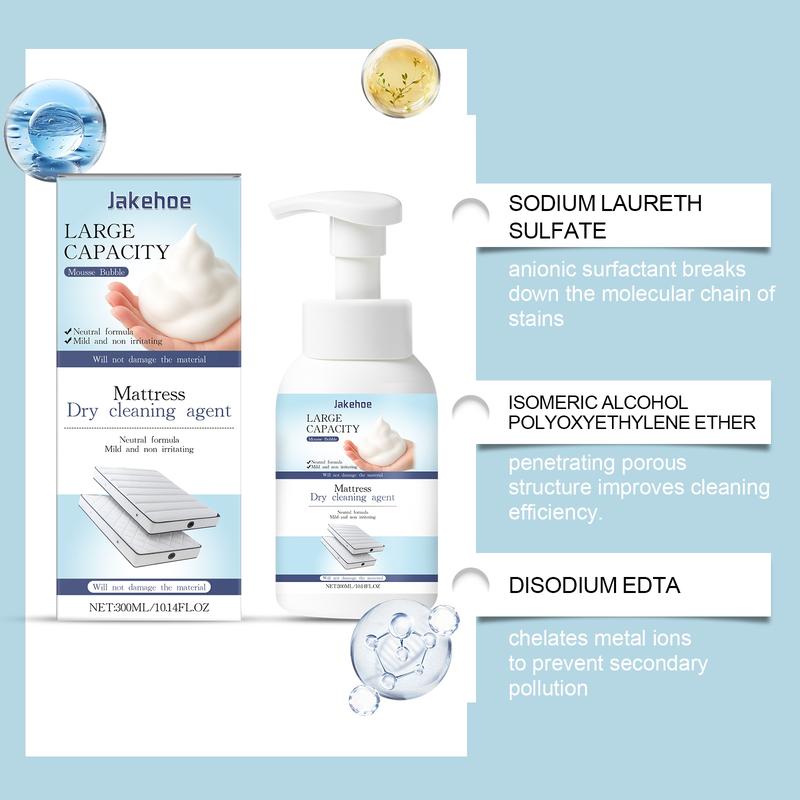 Mattress Cleaner Multi-Purpose Stain Remover, Daily Use Home Care Solution for Bedding & Carpets, Effective Oil Spills Spot Cleaning