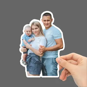 Custom Photo Vinyl Stickers: Die Cut Waterproof Labels – 50 Pack Premium Quality Stickers for Laptop, Bottle