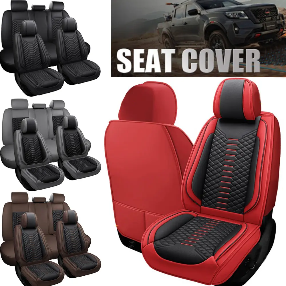 Pickup Seat Covers Full Set For Chevy Silverado GMC Sierra 2007-2024 2025 1500 2500HD 3500HD Crew Cab,Front & Rear Seats Full Coverage Waterproof Protector For Chevrolet Truck Car Interior Accessories, Car Accessories, Vehicle Accessories