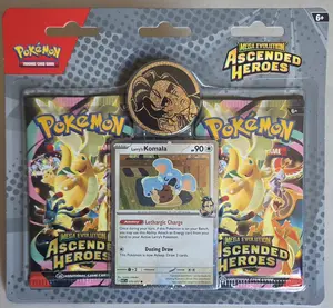 Pokémon Ascended Heroes Komala 2-Pack Blister – Factory Sealed