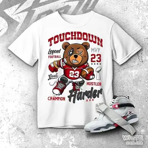 Sneaker Match Graphic Tee AJ 8 Bugs Bunny Touchdown Harder Design