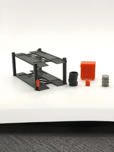 1:64 Scale Garage Diorama Set | Car Lift, Tires, Tools (3D Printed)