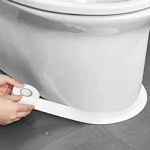 Toilet Sealing Tape, Waterproof Self Adhesive Toilet Sealing Tape, Bathroom Toilet Sealing Strip, Shower Toilet Sealing Tape, Invisible Waterproof Sealant