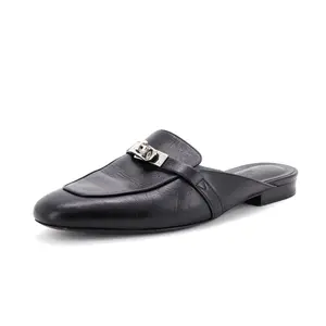 Pre-owned Hermes Women's Oz Mules Leather by Rebag