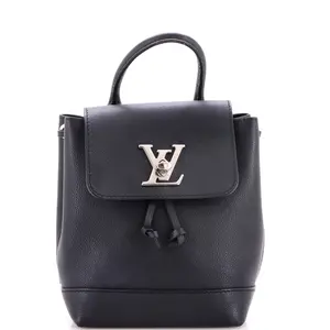 Pre-owned Louis Vuitton Leather Backpacks Lockme Backpack Mini by Rebag