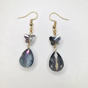 Crystal Butterfly Earrings