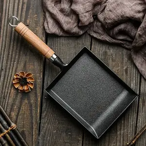 Japanese Cast Iron Tamagoyaki Pan - Classic Japanese Cooking Method, Durable Cast Iron Cookware, Versatile Cooking Tool