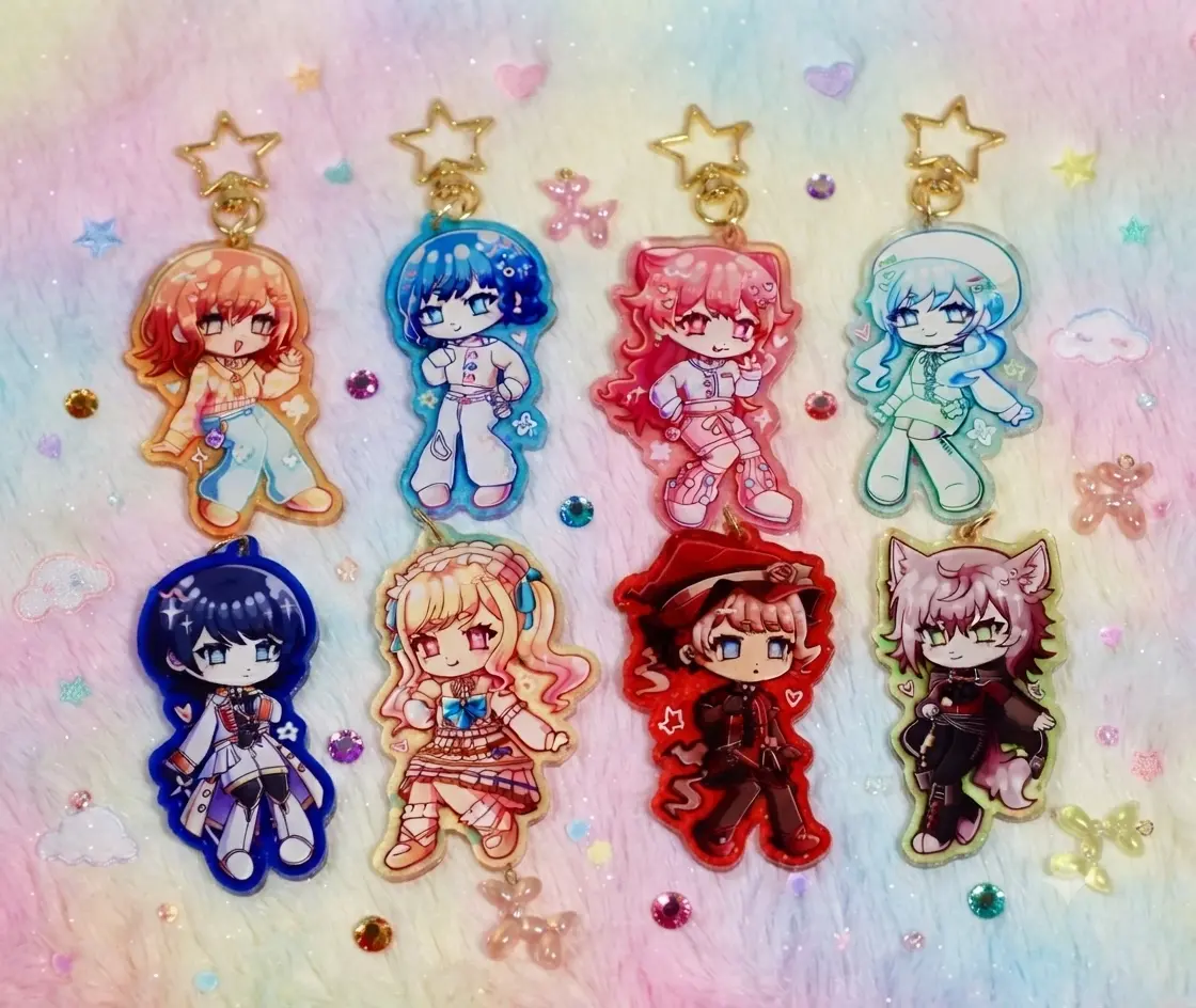 Project Sekai WXS, L/n, mmj, acrylic event keychains
